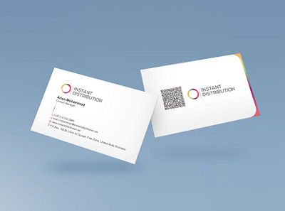 INSTANT DISTRIBUTION Business Card business card graphic design stationery