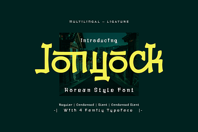 Jonyock - Korean Style Font k pop