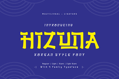 Hizuna - Korean Style Font k pop