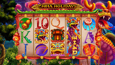 Game reels design for the Chinese themed online slot machine casino chinese slot chinese symbols chinese themed digital art gambling gambling art gambling design game art game design game designer game reels graphic design reels reels art reels design slot design slot designer slot game slot reels