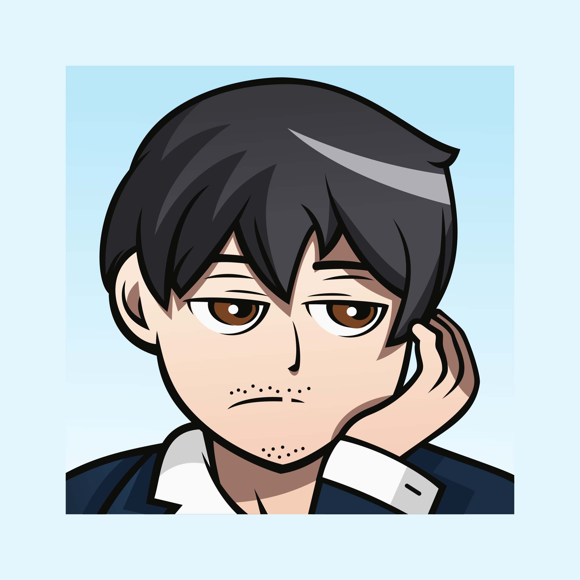 Logo Design for Majimeh anime art anime art style anime artwork art commission branding commission design freelance work graphic design illustration logo logo design logo design branding logo designer vector youtube