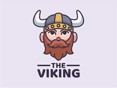 Viking Illustration branding cartoon character colorful cute design icon illustration logo mascot simple viking