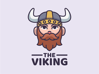 Viking Illustration branding cartoon character colorful cute design icon illustration logo mascot simple viking