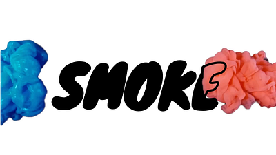Blue & Pink Smoke Effect motion graphics typography