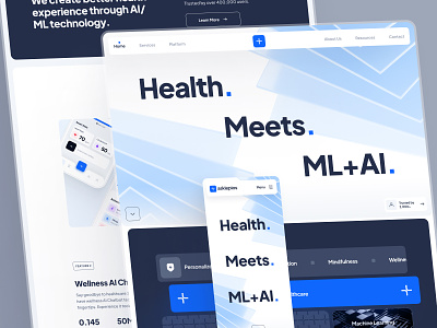 asklepios Web UI: AI Healthcare & Wellness Website Template 🩺 3d abstract 3d artificial intelligence blue clean dna health health app health tracker healthcare healthcare data healthcare design healthcare landing page healthcare web design landing page minimal modern predictive health responsive web design