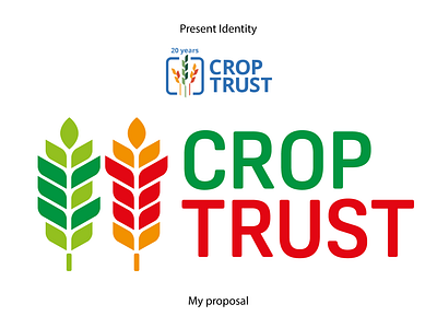 Crop Trust New Identity Proposal branding graphic design logo ui