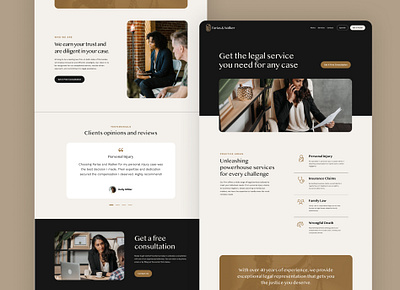 Law Firm- Landing Page Design landing page logo ui web design