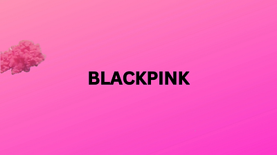 Blackpink Ink Effect canva motion graphics text animation videoanimation