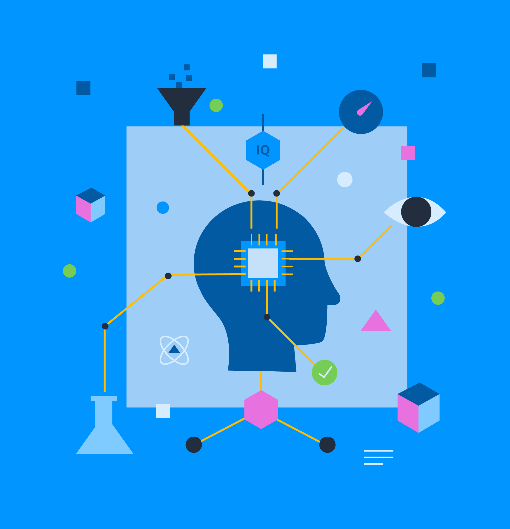 Tech head ai costa rica costarica cube future head illustration intelligence science ship tech technology ui