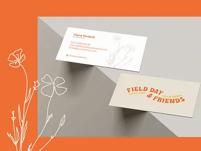 Field Day and Friends Business Card Design business card logo design