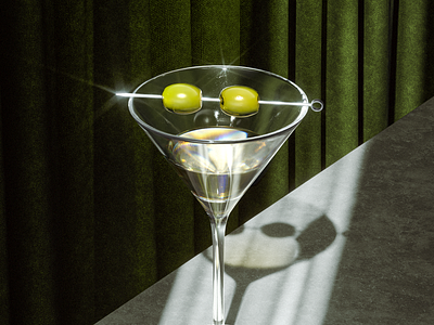 3D Martini 🍸 CGI 3d 3d modeling beverage c4d cgi cocktails liquor cocktails martini product rendering render