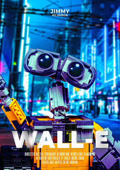 WALL-E Poster Design illustrator movie poster design photo composition photo manipulation photoshop poster design