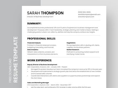 Business Resume Free Google Docs Template business business resume corporate corporate resume cv docs free google docs templates free template free template google docs google google docs job job resume professional resume resume resume design resumes simple resume template