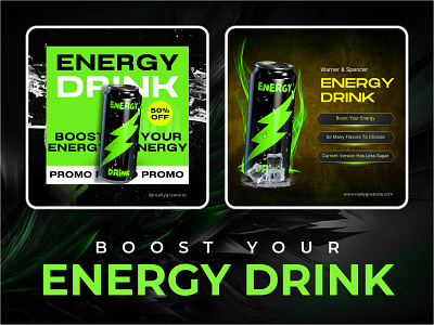 Energy Drink Social Media Post