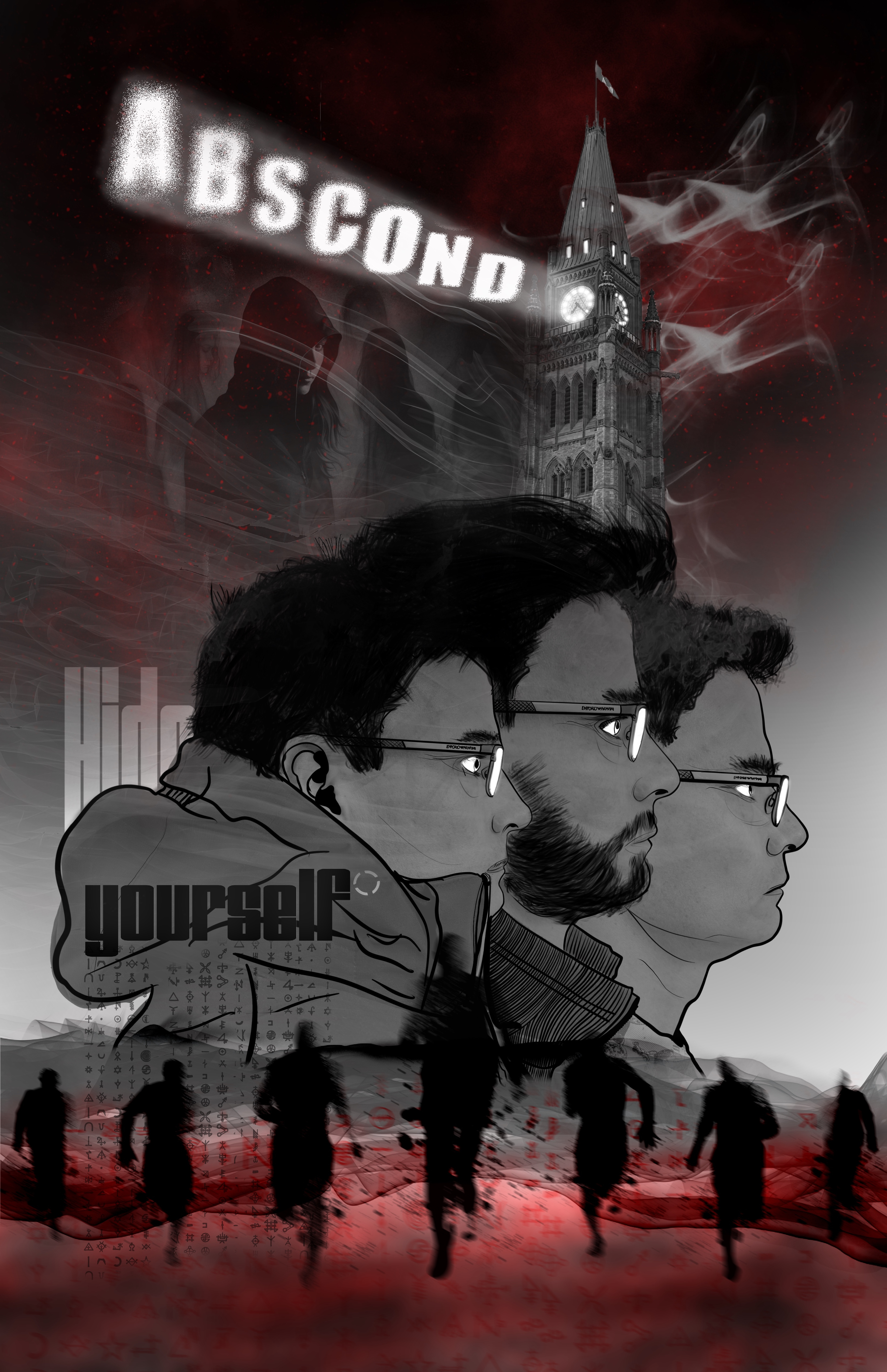 Abscond Movie Poster graphic design illustration poster typography