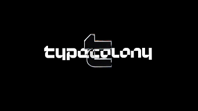 Type Colony Branding 3d animation branding design font graphic design logo logotype print typeface ui website