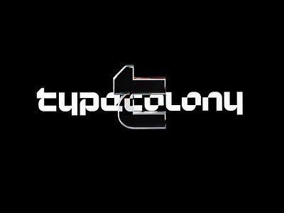 Type Colony Branding 3d animation branding design font graphic design logo logotype print typeface ui website