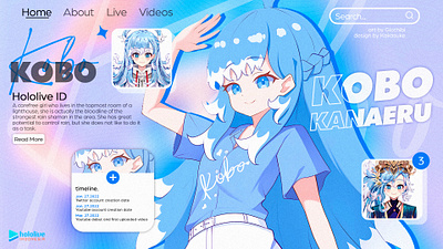 Kobo Kanaeru Graphic adobe photoshop anime design digital art gfx graphic graphic design kobo kanaeru motion graphics vtuber