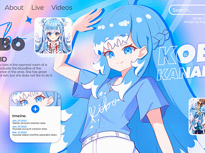 Kobo Kanaeru Graphic adobe photoshop anime design digital art gfx graphic graphic design kobo kanaeru motion graphics vtuber