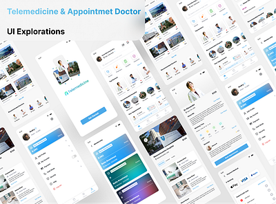 Telemedicine & Appointment UI Explorations ui