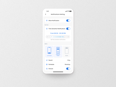 Setting alarm branding clock dailyui design figma flaticon graphic design illustration ios logo noti notification set setting time ui unsplash