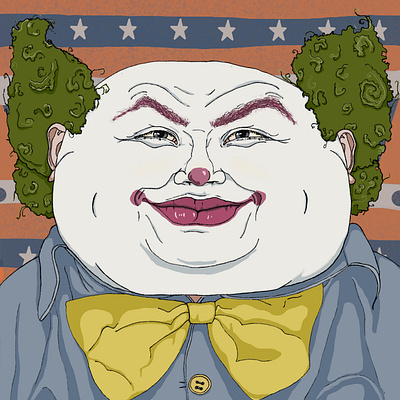 Clown 7 cartoon clown digitalillustration illustration photoshop portrait