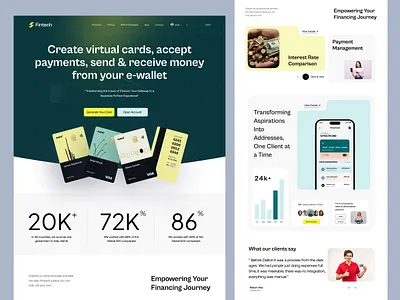 Fintech website design app bank banking banking website card payment card website digital banking ecomerce web finance fintech web fintech website investment landing page payment landingpage product website saas saas web app