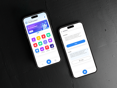 AI Assistant Mobile App ai ai assistant ai chat artificial intelligence bot chat chatbot clean flat gpt interaction interface ios prototype trend ui8 user virtual assistant visual design web3