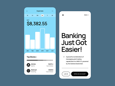 Banking Finance Mobile App chart mobile