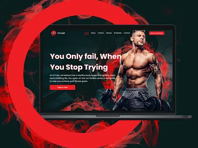 BodyBuilding Website Concept branding design figma finess freak fitness freak web gym web ui ui design uiux web design web design ui web ui website