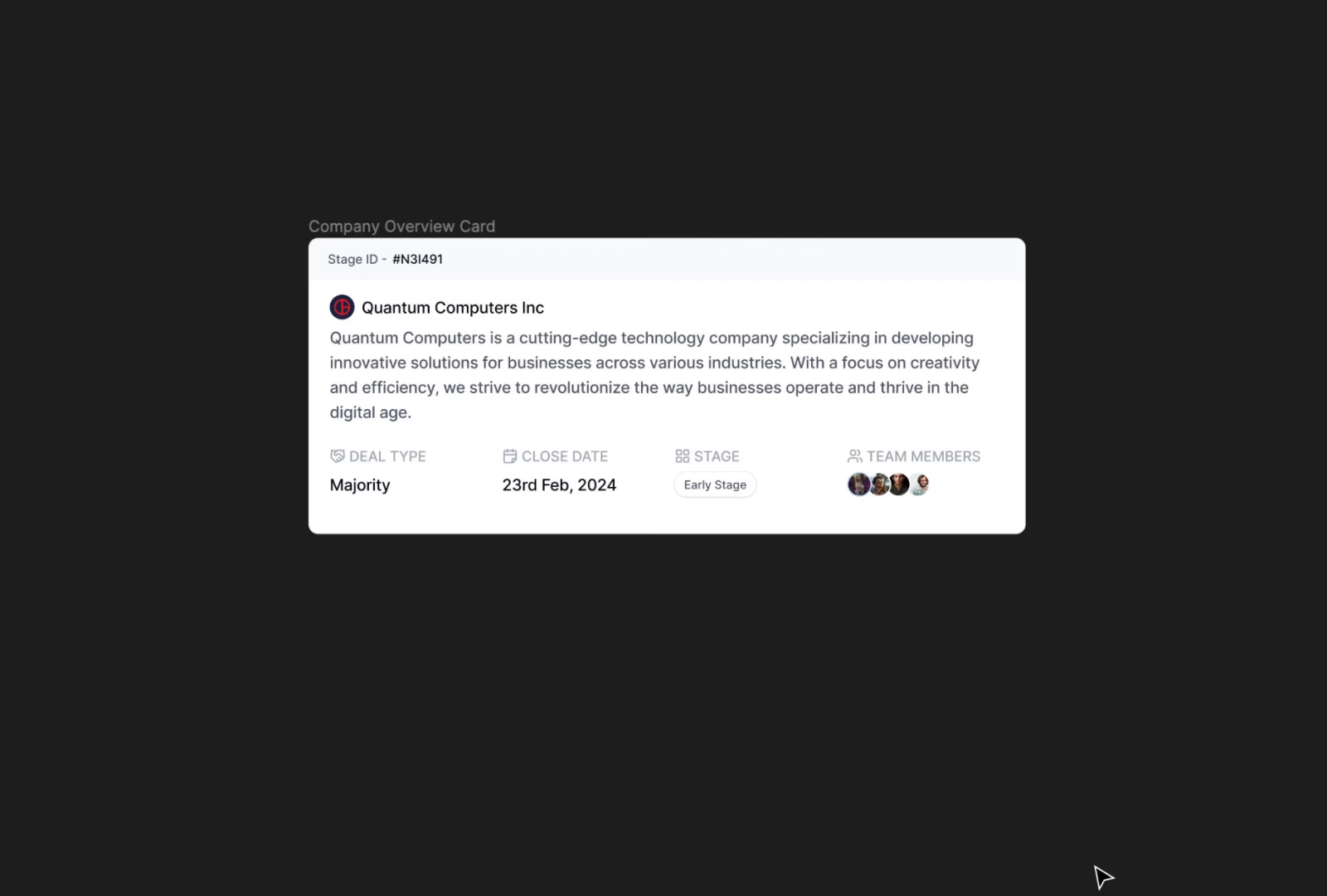 Responsive Company Overview Card ↔️ by Prathamesh Agrawal on Dribbble