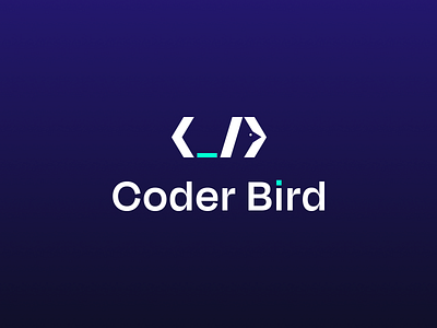 Coder Bird - Logo Concept design illustration logo logo design minimal logo ui design userinterfacedesign