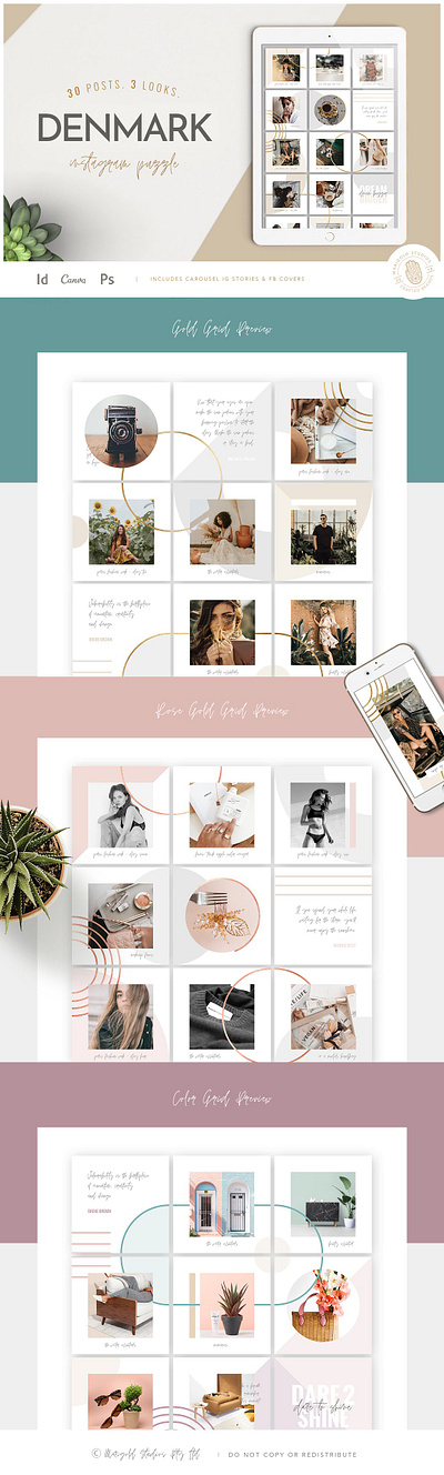 DENMARK Instagram Puzzle carousel post carousel template facebook canva facebook cover ig insta instagram instagram canva instagram grid instagram post instagram puzzle instagram puzzle canva instagram stories instagram template photoshop social media social media canva social media design social media pack social media template