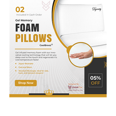 Foam Pillows Posts Designed By OctalFox | Octalfox.com graphic design octalfox