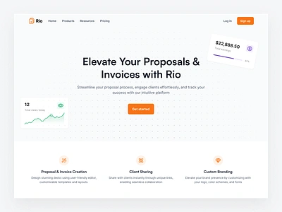 Rio landing page - Framer template inspiration landing page web page