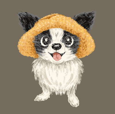 Chihuahua with hat animal character dog pet puppy