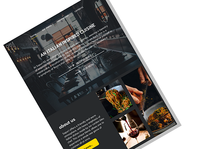 sapori ke- a restaurant web design ui webdesign