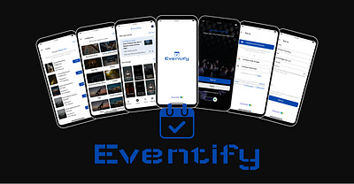 Eventify android app app event hosting app ios app landing page mobile app mobile app design mobile app screen ui uiui design