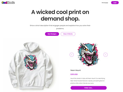 CoolHoodz Print on Demand Shop ai branding hoodie logo midjourney print print on demand ui ux website