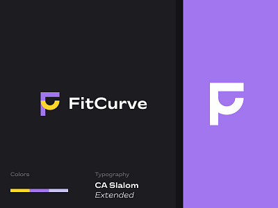 FitCurve — Logo app application appmobile branding fitness french graphic design identity logo mobile sport ui website
