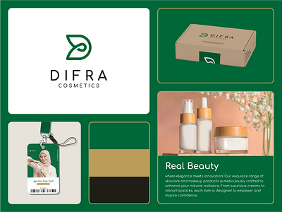 Difra Cosmetic Brand Identity branddesign brandidentity branding cosmetic design graphic design illustration logo logodesign