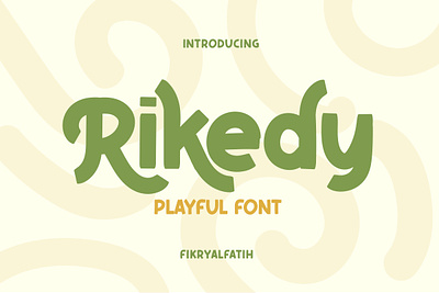 Rikedy - Playful Font toy