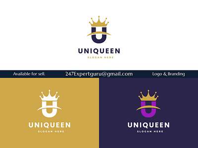 Letter u crown logo with king icon design template branding graphic design logo modern logo motion graphics