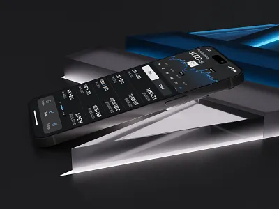 Crypto Trading Mobile App 3d app bitcoin black blue crypto cryptocurrency dark design figma mobile mobile app trading ui uiux ux