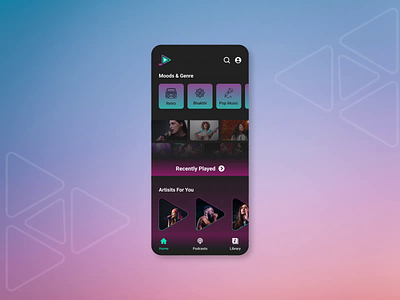 Music Player UI Animation 3d animation graphic design logo logo animation mobile animation motion graphics music player music player animation music player ui animation music player ui design new trend trending animation trending ui trending ui animation ui ui animation ui ux ux design