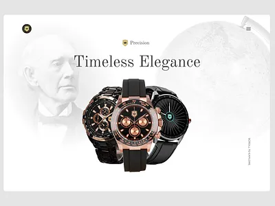 Timeless Bespoke Wrist Watch Landing Page ecommerce landing page design premium watches ui design ui ux design user interface watches landing page website design