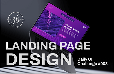 Landing Page Design / Daily UI Challange #003 branding challange daily uı challange graphic design landing page landing page design ux uı
