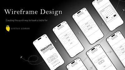 Wireframe Design | Little Lemon Restaurant interface design ui user experience user interface ux wireframe wireframe design