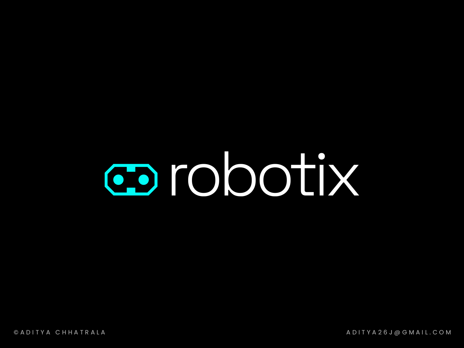 Robotix - logo design ( Ai Robot ) ai artificial intelligence automatic automation autonomous brand identity branding creative unique design logo logo designer machine learning mechatronics minimal product programming robot robotics sensors software