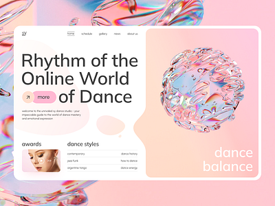 Online Dance Studio | Web platform dance dance platform dance studio dance styles dancing dancing site education figma figma design juzz funk online platfrorm online studio peach color ui design user interface ux design uxui design web design